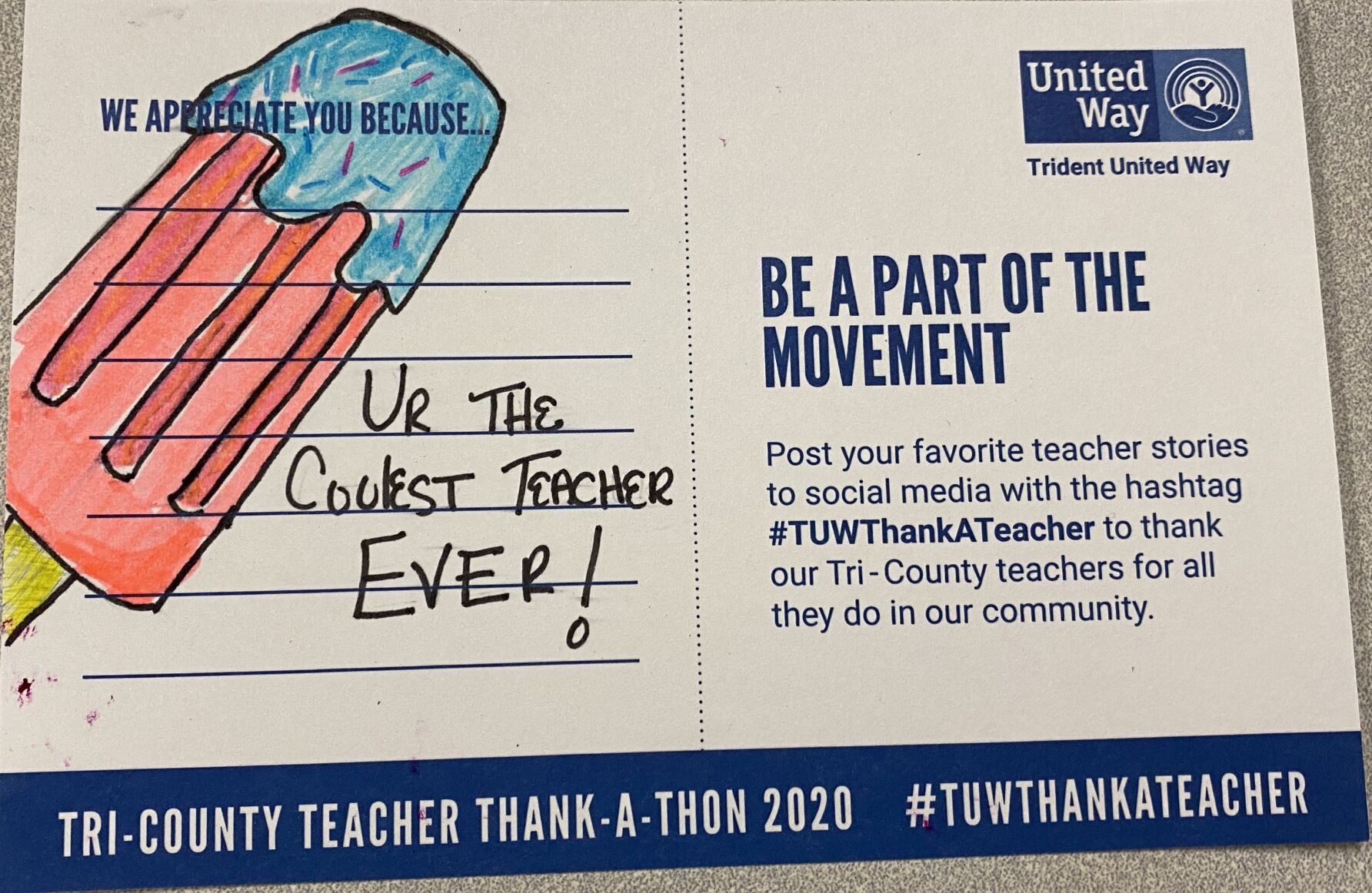 Thank you card